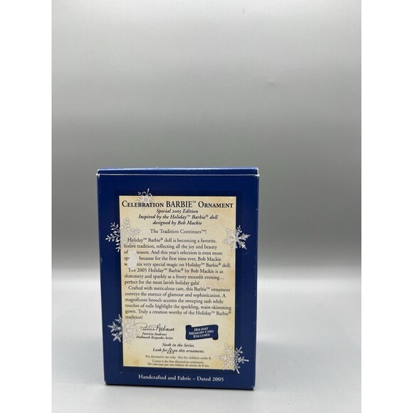 Hallmark Keepsake  Celebration Barbie Ornament Special 2005 Edition Bob Mackie - Picture 3 of 9